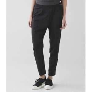 lululemon Wrap It Up Trouser Pants Black Size 6